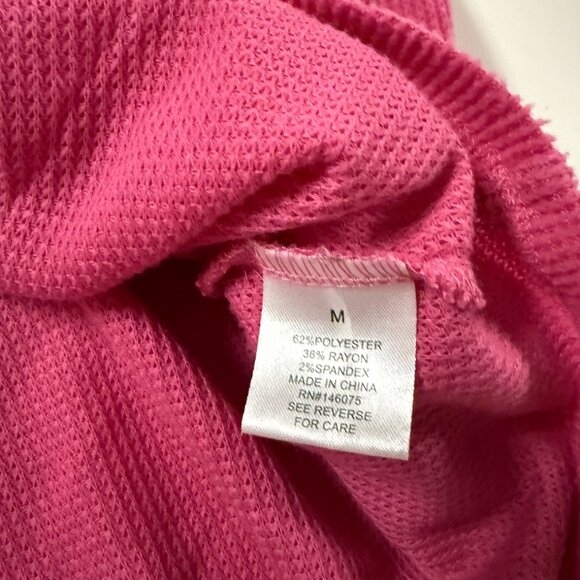 Theo & Spence pink waffle hoodie - Picture 3 of 3